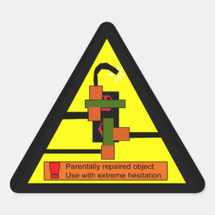 jurywaarschuwing driehoek sticker