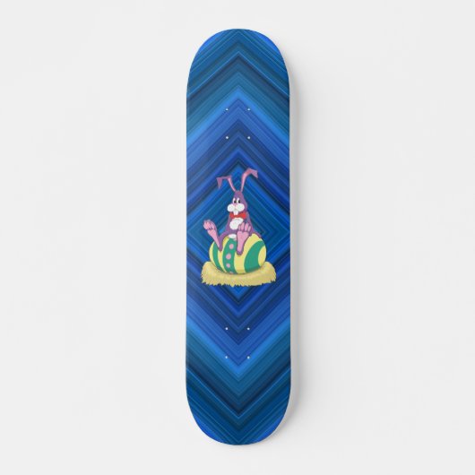 Jus Chillin' Paasbunny op gedecoreerd ei Skateboard (Voorkant)
