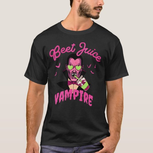 Jus de betterave Vampire Halloween T-shirt (Devant)