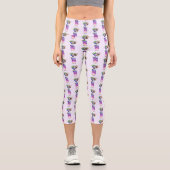 Jus de bleuets Cool Boire Capri Leggings (Recto)