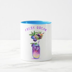 Jus de bleuets Cool Boire des fruits Cocktail Mug