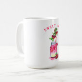 Jus de cerise Cool Boire Fruits Café Mug (Devant gauche)