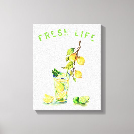 Jus de citron Boire Citrons toile Imprimer (Recto)