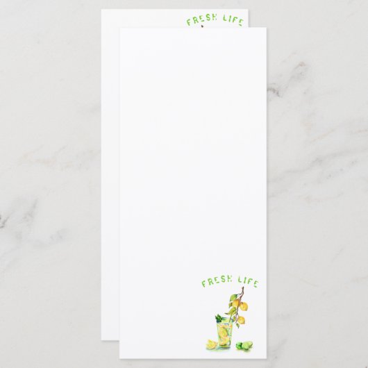 Jus de citron frais Cool Boire Lemonade Party Menu (Devant / Derrière)