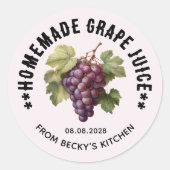 Jus de raisin modifiable pour Étiquettes de pannea (Devant)
