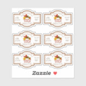 Jus de sirop d'érable minuscule Étiquette Feuilles (Feuille)