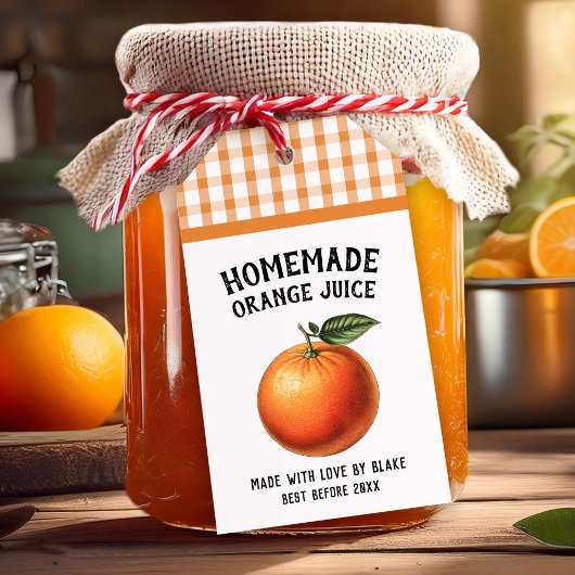 Jus d'orange modifiable Préserver Étiquette