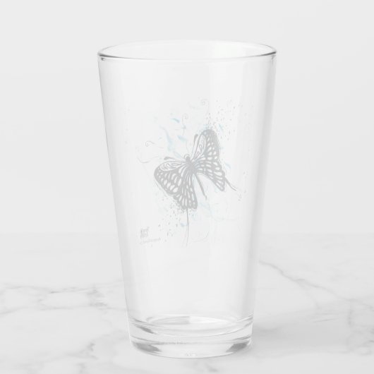 Jus, eau, Boire Verre papillon noir (Dos)