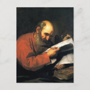 Jusepe de Ribera-St. Matthew met de engel Briefkaart