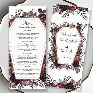 Jusqu'à ce que la mort nous sépare Menu de mariage