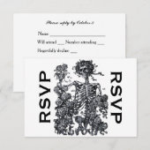 Jusqu'à ce que la mort nous sépare Skeleton RSVP (Devant / Derrière)