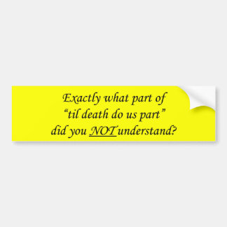Jusqu'à ce que la mort nous sépare Sticker pare-ch