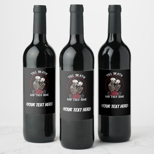 'Jusqu'à la bouteille de mort Étiquettes (Bouteilles)