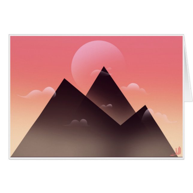 jusqu'à la carte d'aube (Devant horizontal)