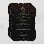 Jusqu'à la mort des invitations de mariage (Devant / Derrière)