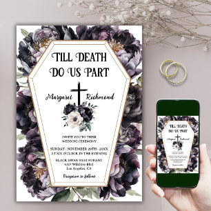Jusqu'à la mort Faire-part de mariage gothique