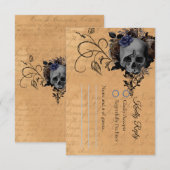 Jusqu'à la mort faisons-nous partie carte RSVP (Devant / Derrière)