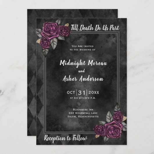 Jusqu'à la mort faisons-nous partie Faire-part de (Devant / Derrière)