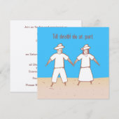 Jusqu'à la mort faites-nous faire-part de mariage (Devant / Derrière)