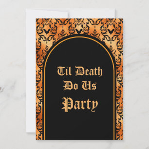 Jusqu'à la mort Fêtons-nous Halloween Invitation