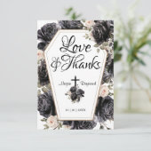 Jusqu'à la mort | Merci de café Rose noir gothique (Debout devant)