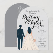 Jusqu'à l'éternité - Faire-part de mariage de Brit (Devant / Derrière)