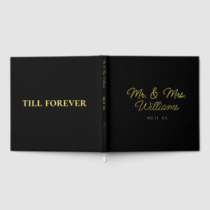 Jusqu'À Présent, M. Mme. Luxe Gold Mariage noir