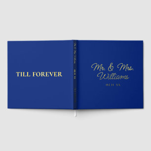 Jusqu'À Présent, M. Mme.   Luxe Gold Royal Blue Ma