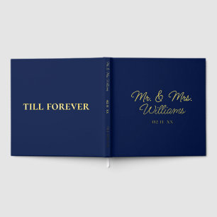 Jusqu'À Présent, M. Mme. Mariage bleu Luxe Gold
