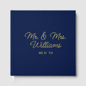 Jusqu'À Présent, M. Mme. | Mariage bleu Luxe Gold  (Recto)