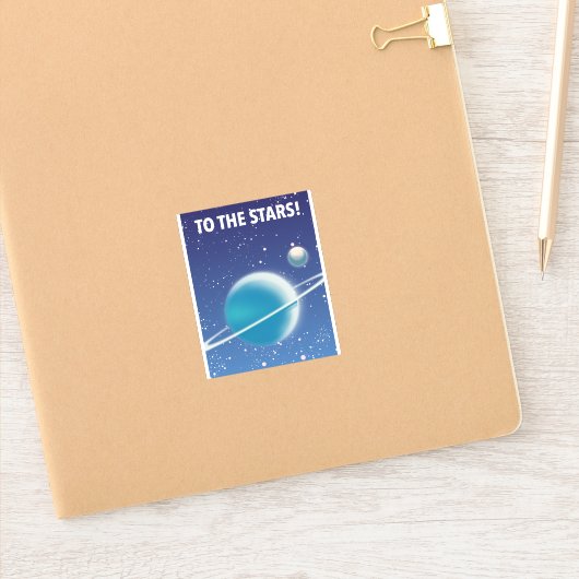 Jusqu'aux Étoiles ! Autocollant (Carnet)