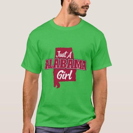 Just A Alabama Girl T-shirt (Voorkant)