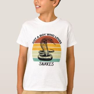 Just a boy who loves snakes t-shirt