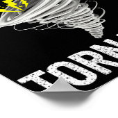 Just a boy who loves tornadoes lightening Thunder Poster (Hoek)