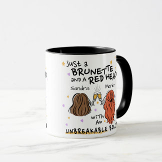 "Just a Brunette and a Red Head" Aangepaste Mok