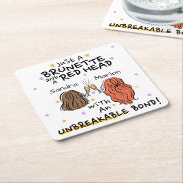 "Just a Brunette and a Red Head" Onderzetter aanpa