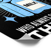 Just A Dad Who Always Came Back With The Milk Funn Poster (Hoek)