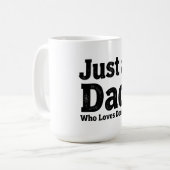 Just a Dad Who Loves Donuts – Funny Dad Mug Design (Devant gauche)