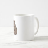 Just a Dapper Hippo Drinking Coffee - Funny Mug (Devant droit)