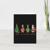Just A Festive Goose Christmas Funny Silly Holiday Kaart (Voorkant)