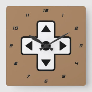 Just a Fun Old Arcade Game Controller Vierkante Klok