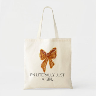 “Just a Girl” boodschappentas Tote Bag