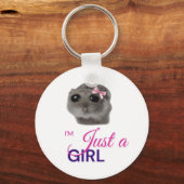 Just a Girl Keychain (Voorkant)
