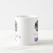 Just a Girl Mug – Cute Sad Hamster  (Centre)