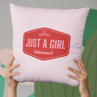 Just A Girl - vul het blanco in - Feminist Kussen