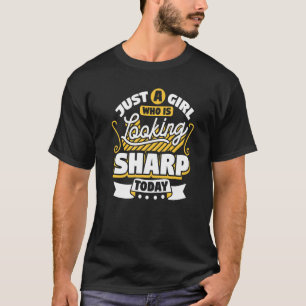 Just A Girl Who Is Looking Sharp Hedgehogs And Po T-shirt