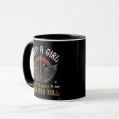  Just A Girl Who Love Rock and Roll, Mug (Devant gauche)