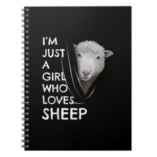 Just A Girl Who Love sheep Sheep Fans gift Notitieboek