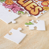 Just a Girl Who Loves Butterflies – Cute Floral  Legpuzzel (Zijkant)