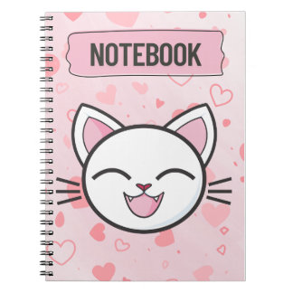 "Just a Girl Who Loves Cats – Cute Cat Notebook" Notitieboek